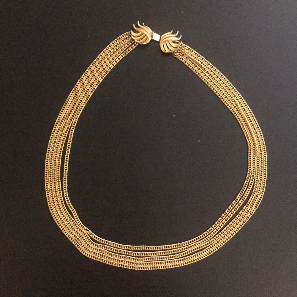 Vintage Gold Layered Necklace
